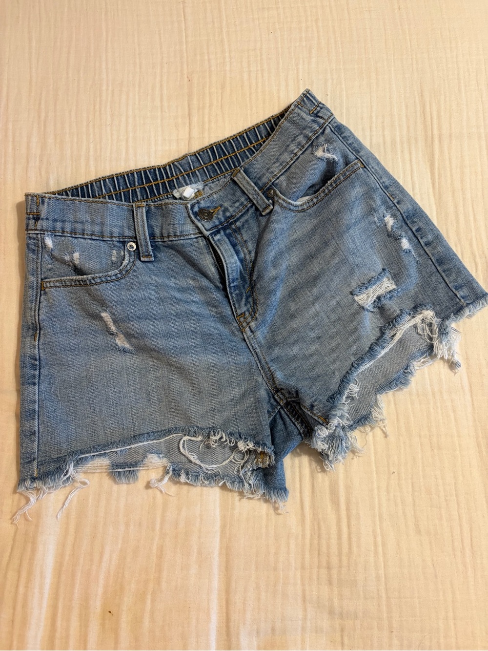 Aerie Women's Distressed Denim Shorts -size xs